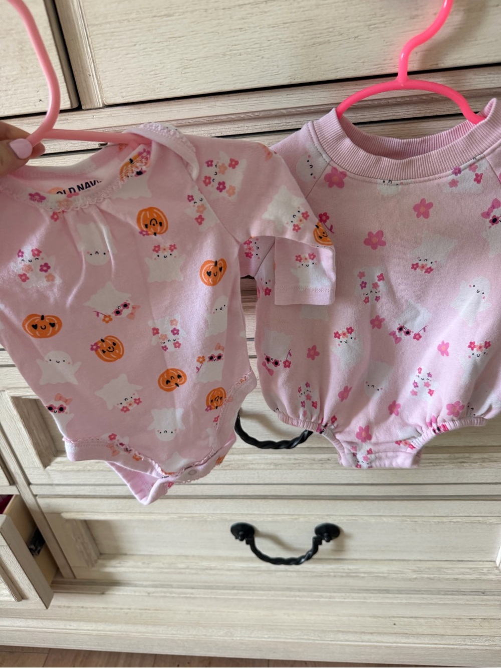 Pink Ghost & Pumpkin 0-3 months